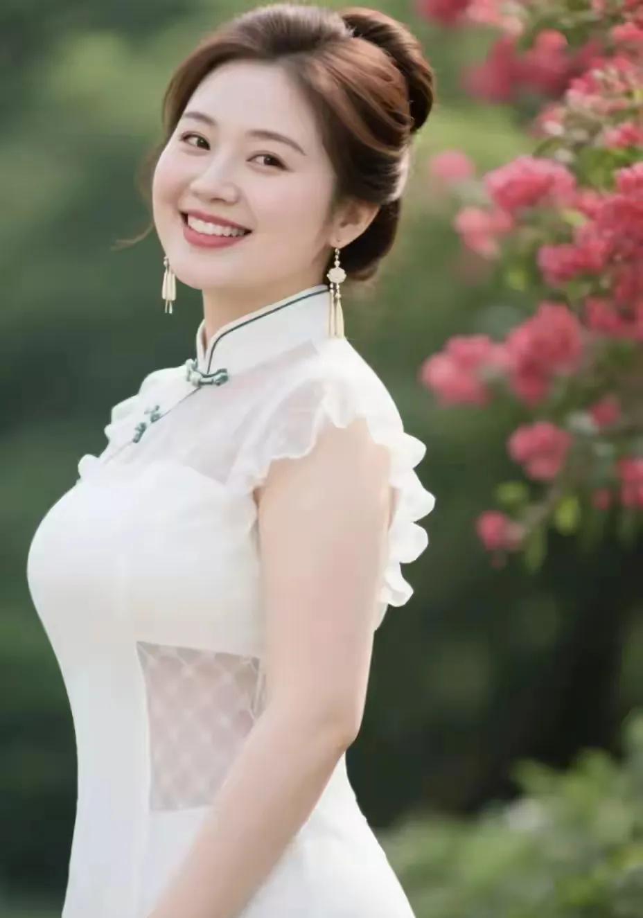 桃红笑语贤妻陪，
夫妻恩爱幸福随。
身姿曼妙有真爱，
……请友续句
【同心相守诗