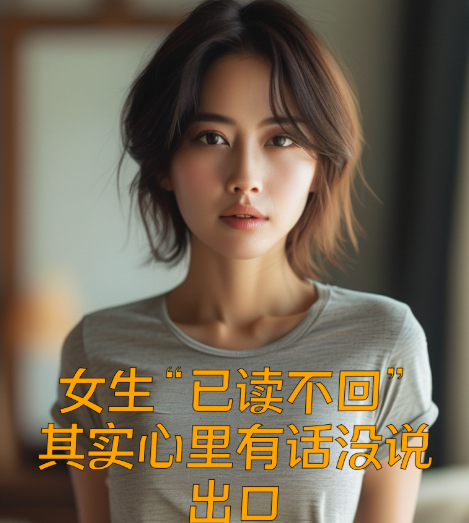 女生“已读不回”，其实心里有话没说出口