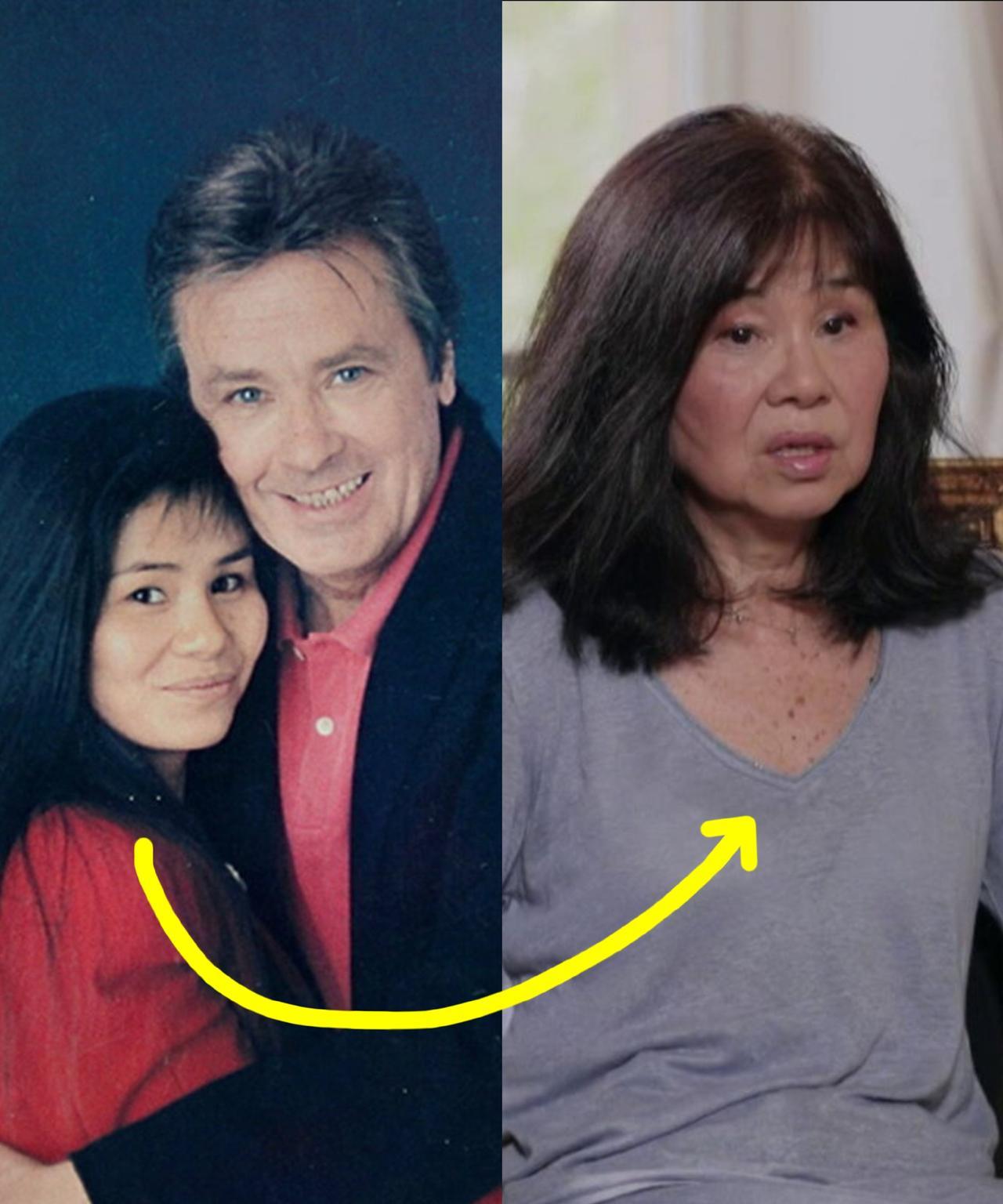 阿兰德龙去世一年后，她的日裔女友也销声匿迹了，不过也有人说她在社交媒体其实还是挺