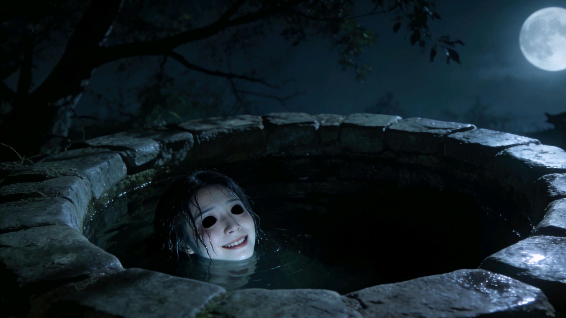 灵异故事：66年在村口老井打水遇见一件恐怖的事，见到惨白的人脸