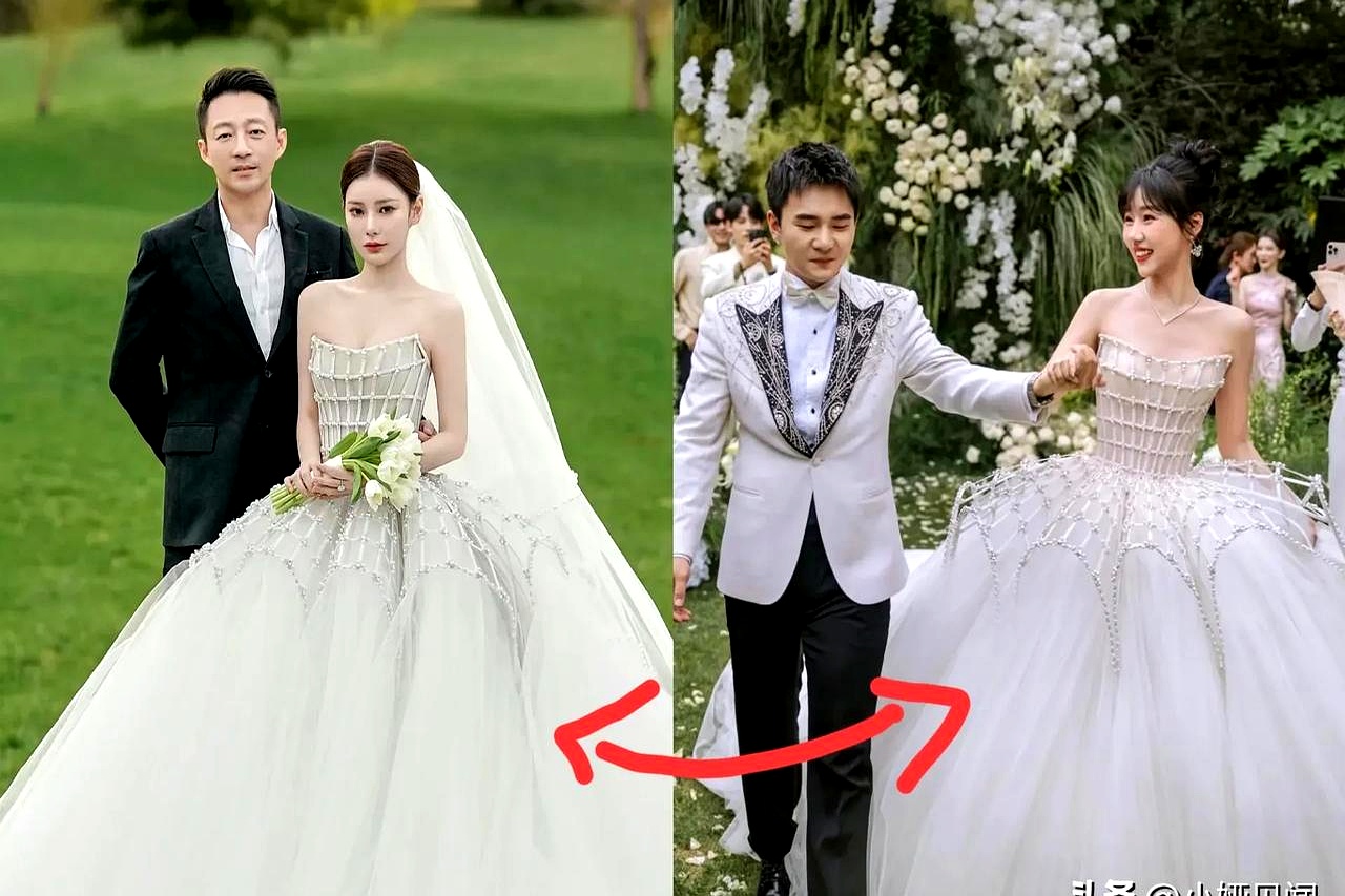 马筱梅再婚穿婚纱，居然和前夫徐老师同款，这事儿一出，吃瓜群众都傻眼了。明星结婚，