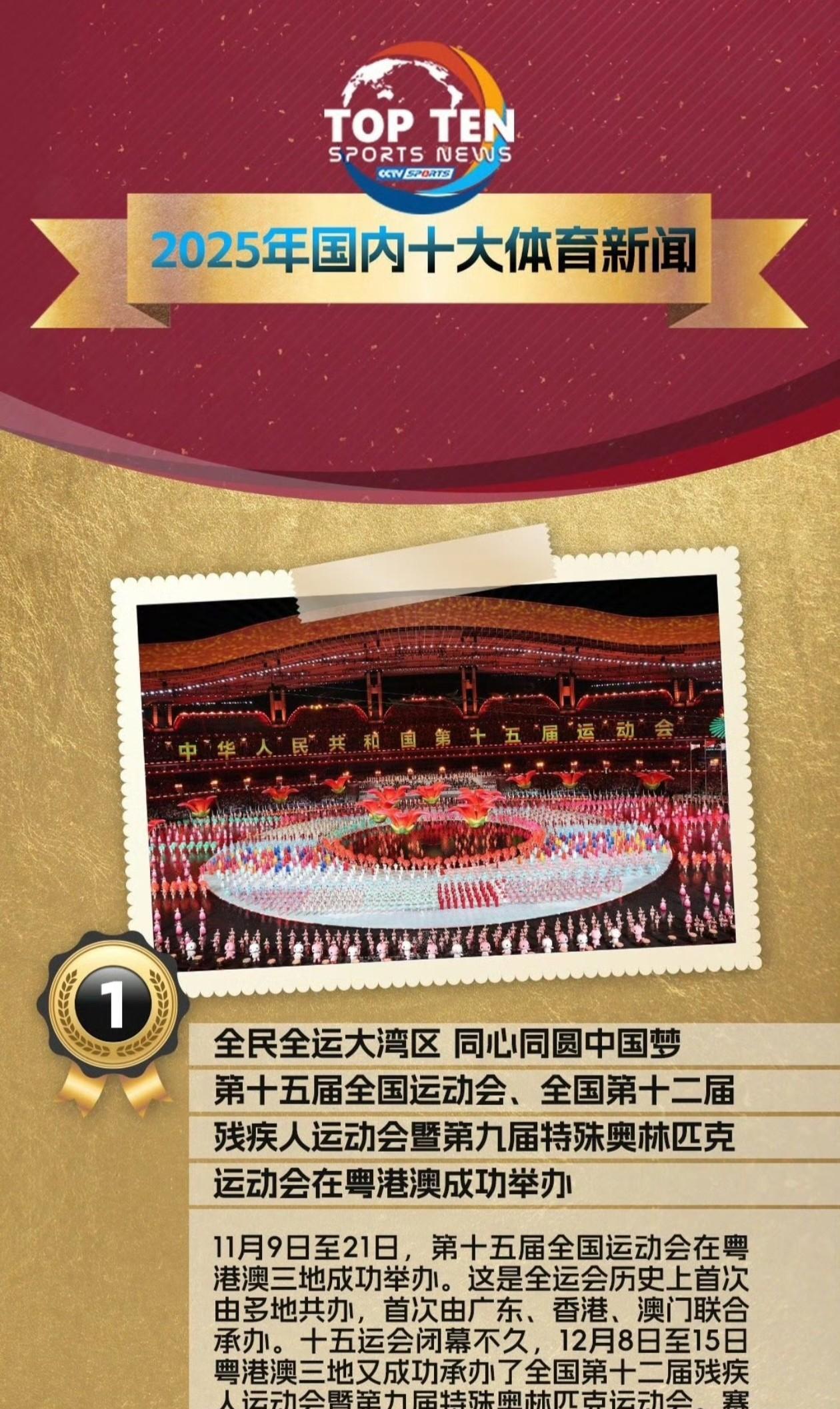 2025年中国体育十大新闻，樊振东和陈梦退出世界排名成功入围第十位！
想不到这件