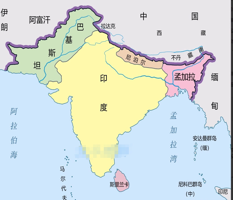 如何将印度限制起来？印度自独立以来，不断对外扩张，控制了不丹，吞并了锡金，封锁了