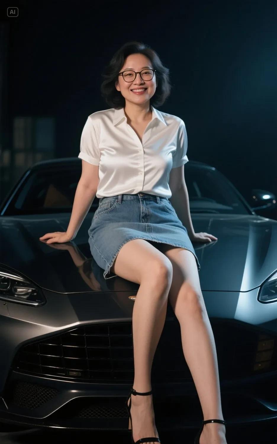 白衣飘飘，车影如梦。
