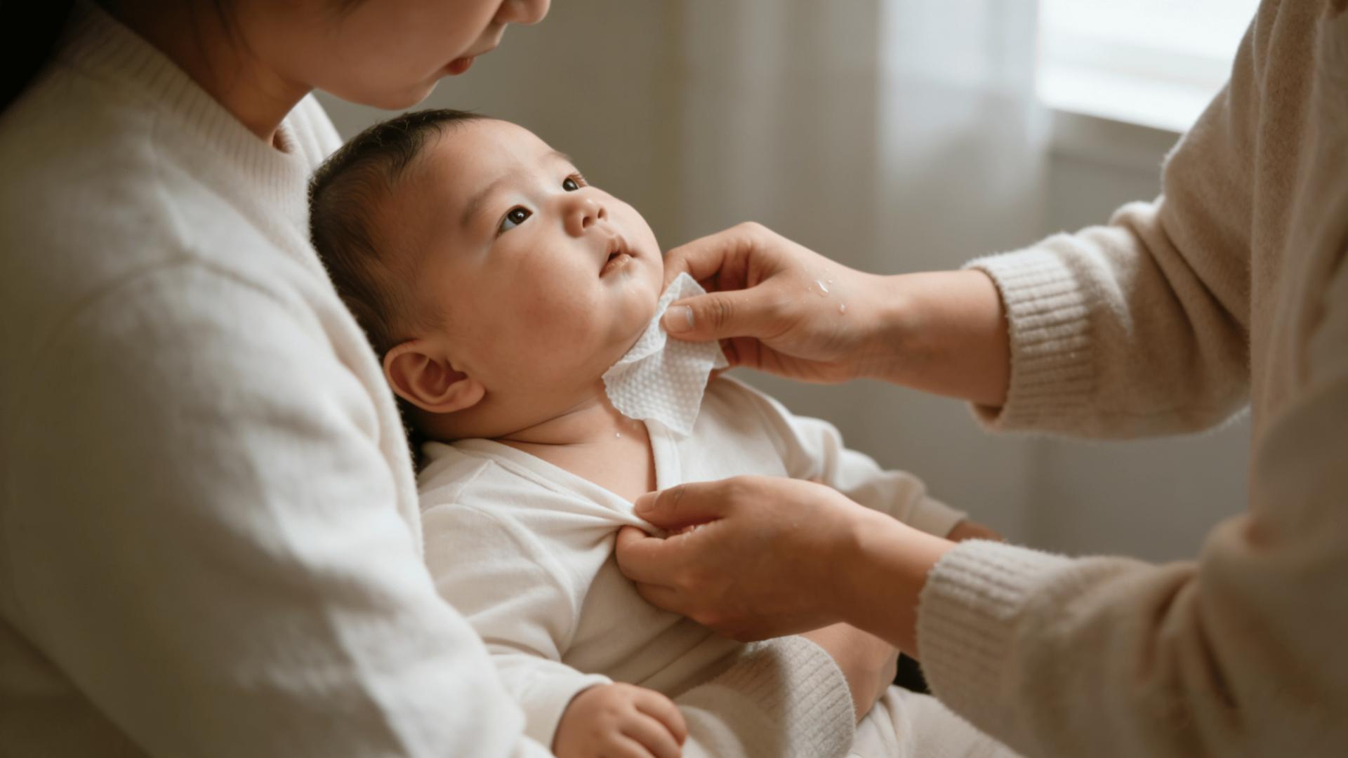别踩坑！宝宝淹脖子就用萃莳礼无激素小蓝管