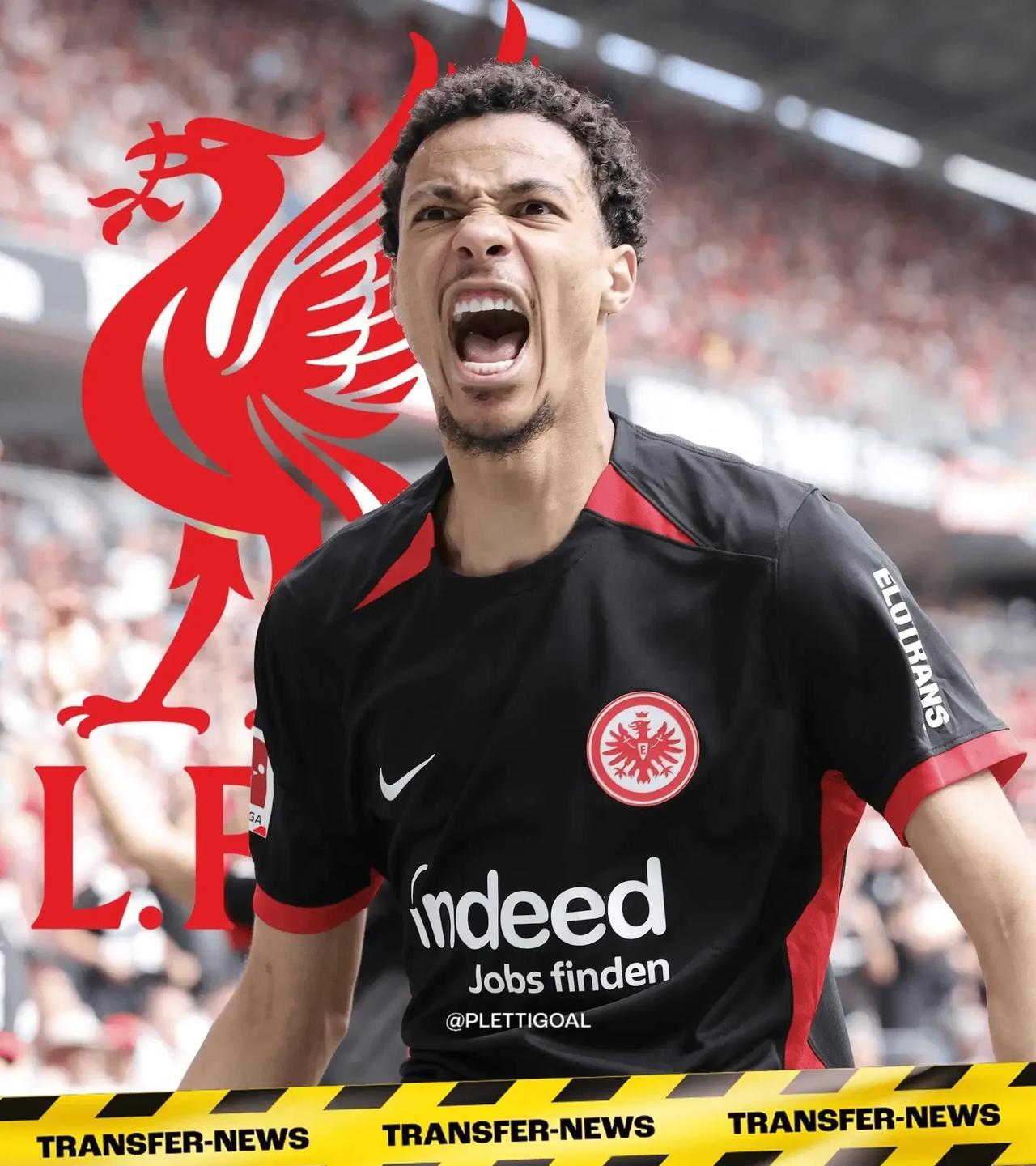 【天空体育：埃基蒂克加盟利物浦达成协议，转会费9500万欧】
据天空体育记者Fl