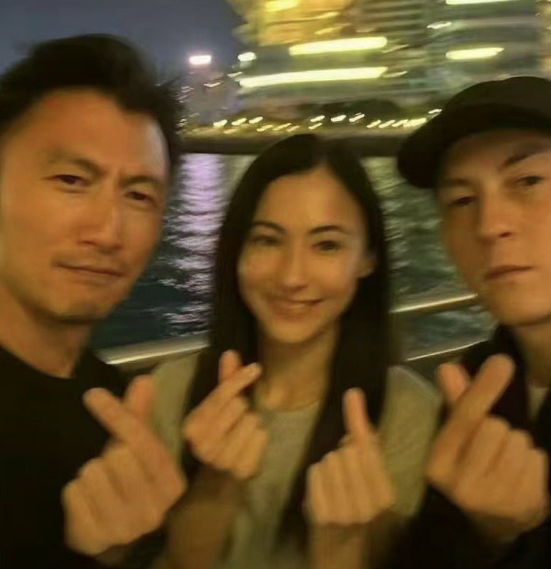 谢霆锋、张柏芝和陈冠希，还是好朋友👍😂