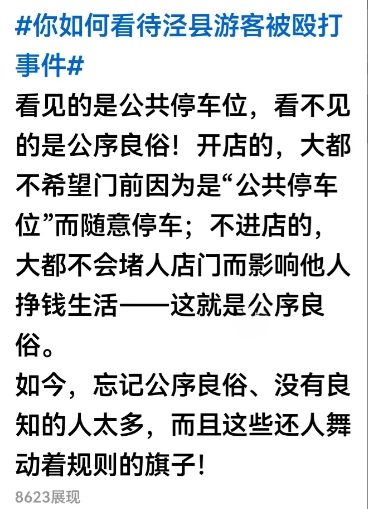 泾县桃花源打人事件官宣处理结果你满意吗？

泾县桃花源景区打人事件，从六月一号事