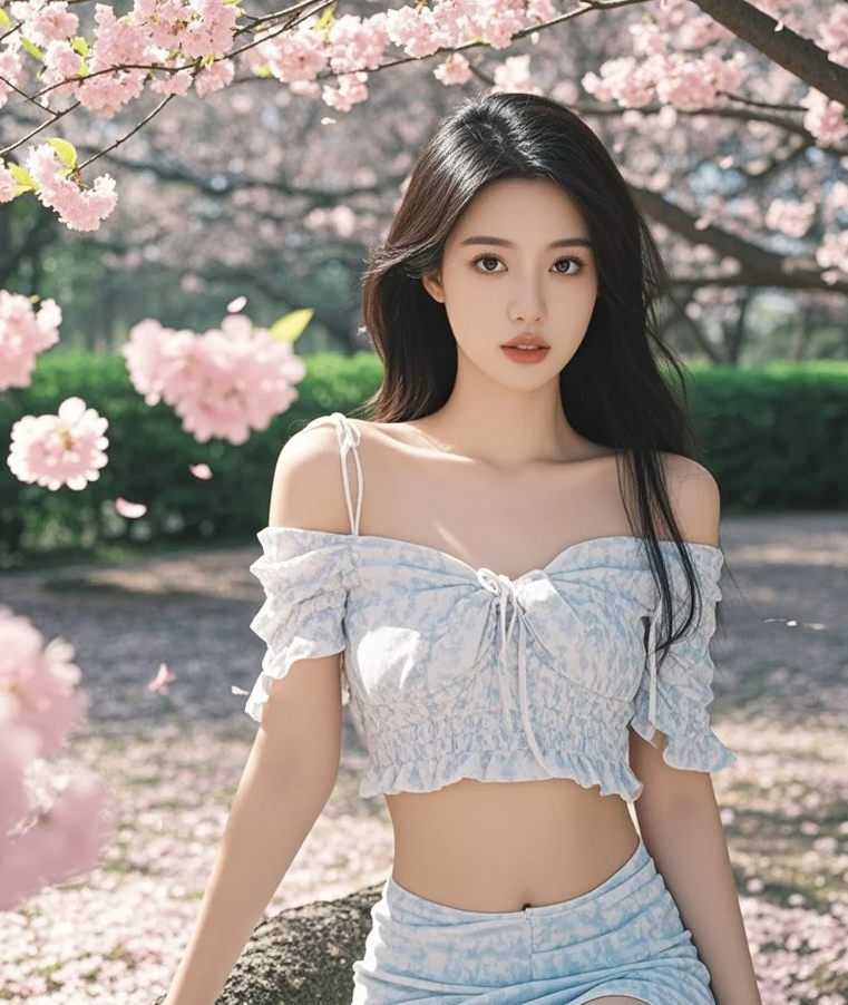 站在樱花云里，突然懂了何为'云想衣裳花想容'