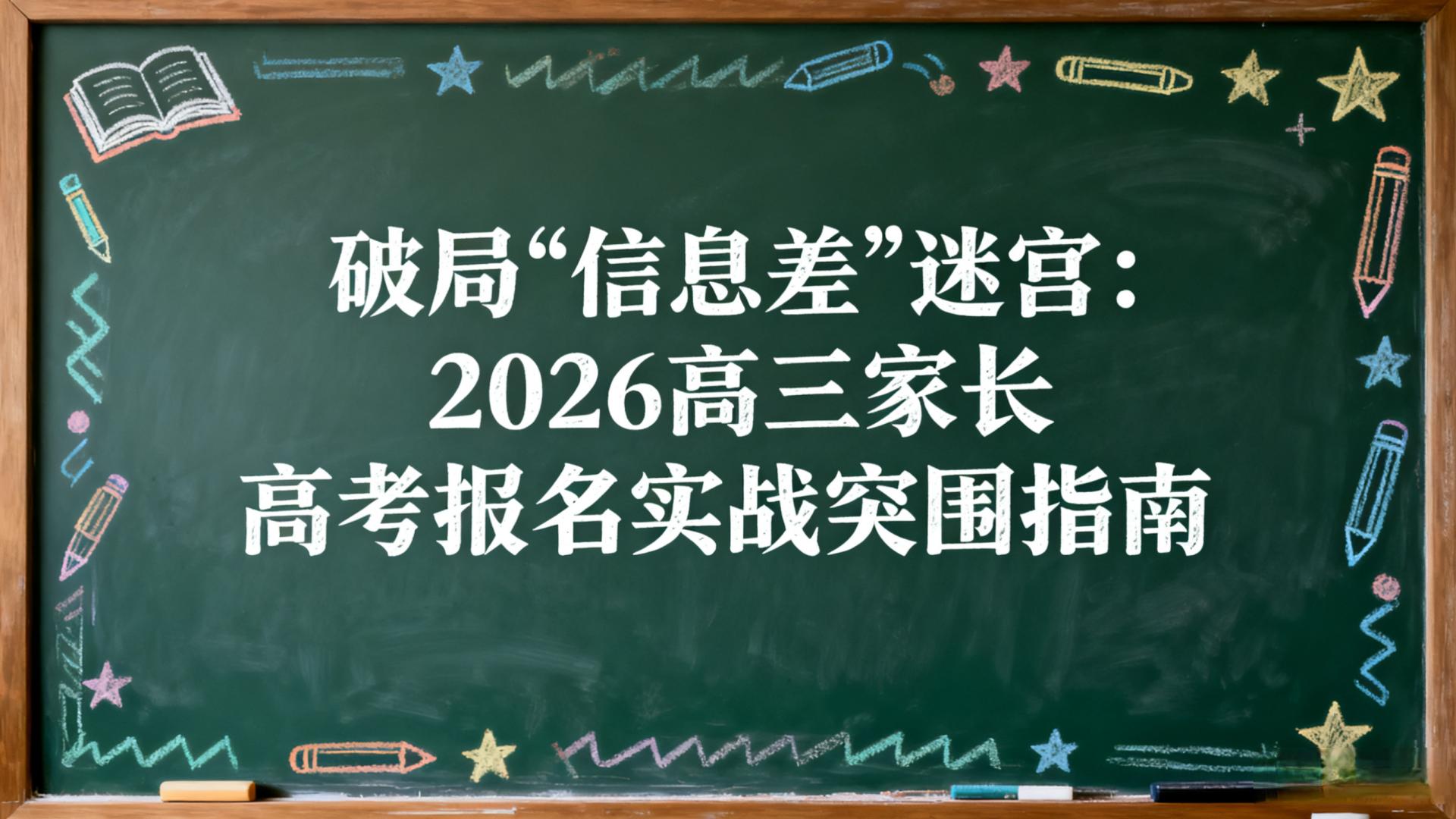 别让信息差毁了孩子高考，2026高三家长如何破局3个认知误区？