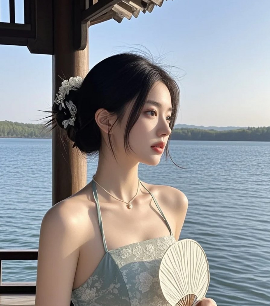 你以为她在看风景，其实她在看你