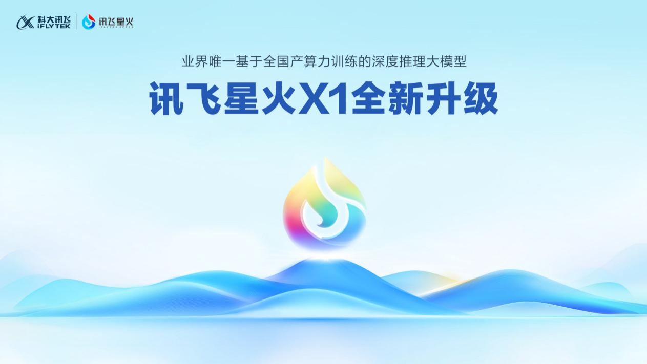 全国产深度推理大模型讯飞星火X1升级突破，推理性能比肩全球一流水平
