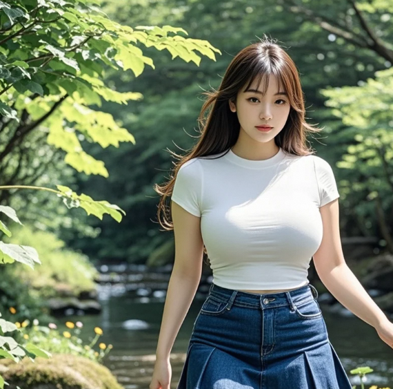 流水不及你婀娜 这腰臀比让自然都嫉妒