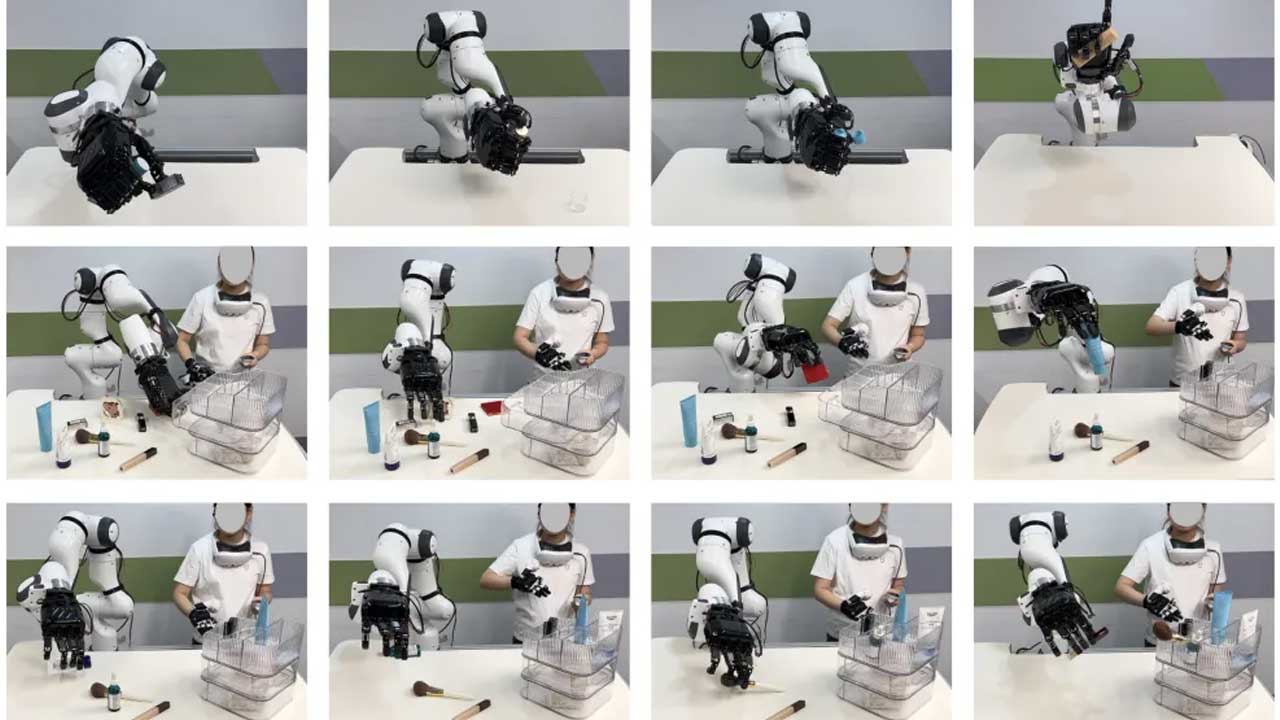 灵巧手遥操作：20自由度机械手高保真控制