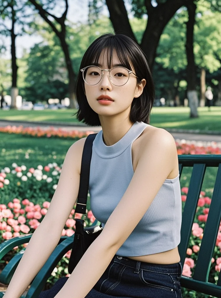 美得连自己都忍不住多看两眼。