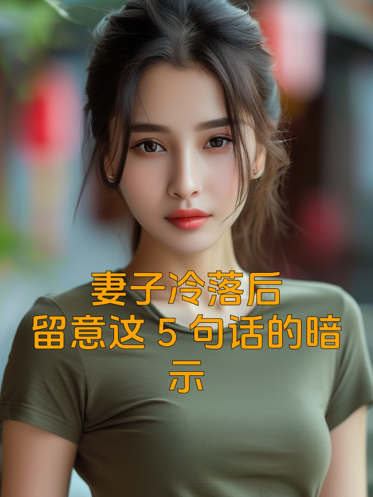 妻子冷落后，留意这5句话的暗示！
