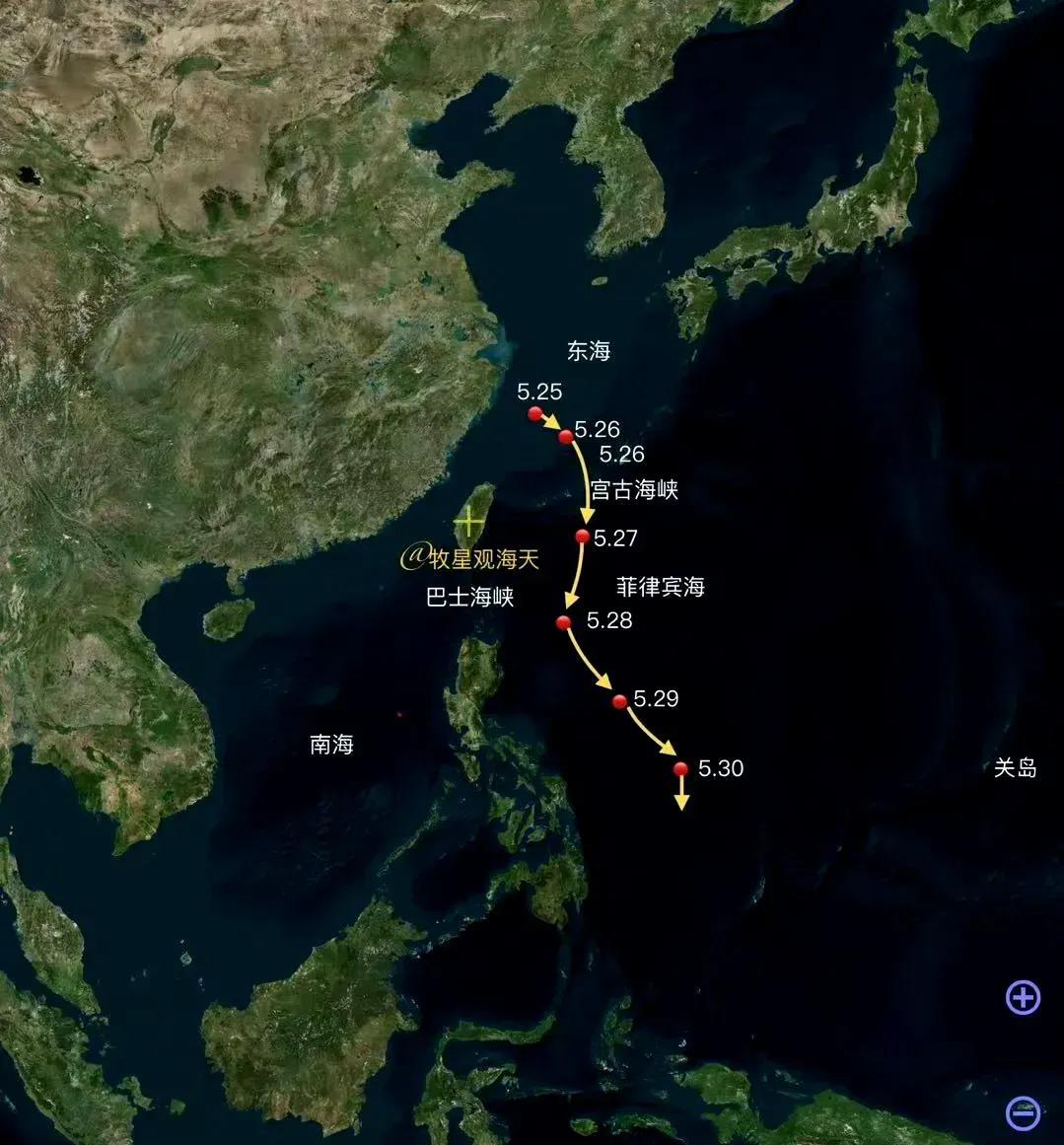 澳大利亚:难不成又是冲我来的？
中国海军辽宁号航母战斗群于5月27日进入菲律宾海