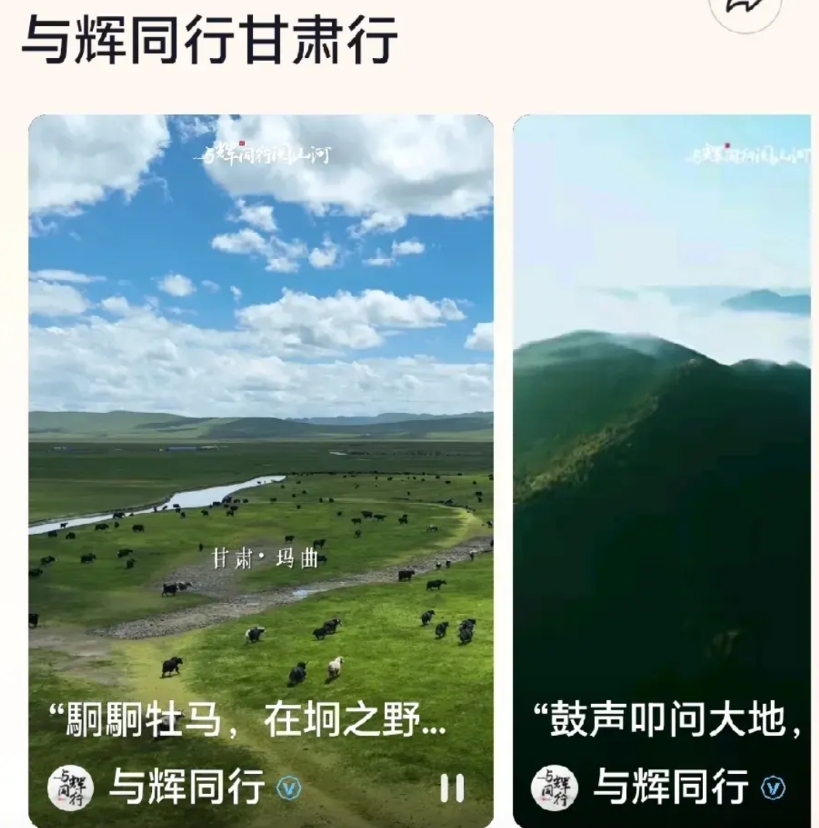 “与辉同行甘肃行”都上热搜榜第九了，
这热度绝了！
甘肃文旅为这次活动卷出了新高