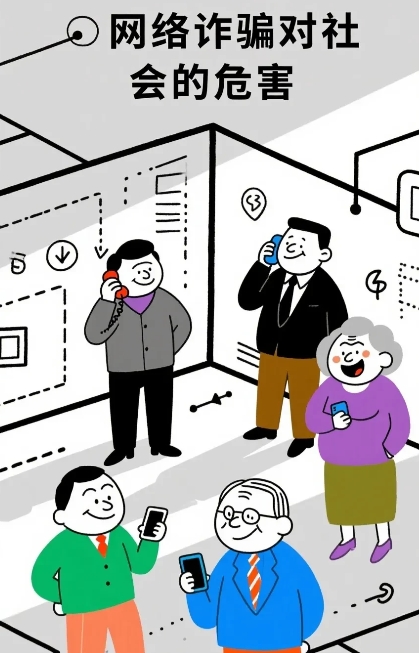 《网络诈骗对社会带来的危害》
现在社会上普通的百姓遭遇网络诈骗的案例越来越多，每