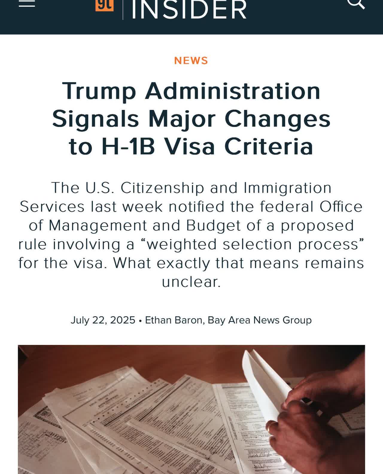 H1B或迎来重大改革

美国公民及移民服务局（USCIS）已向联邦预算办公室