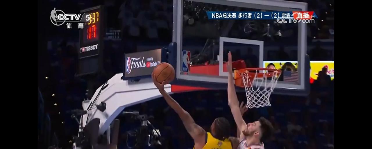 NBA总决赛G5:俄克拉州荷马雷霆120比109大胜印第安纳步行者队主场夺赛点！
