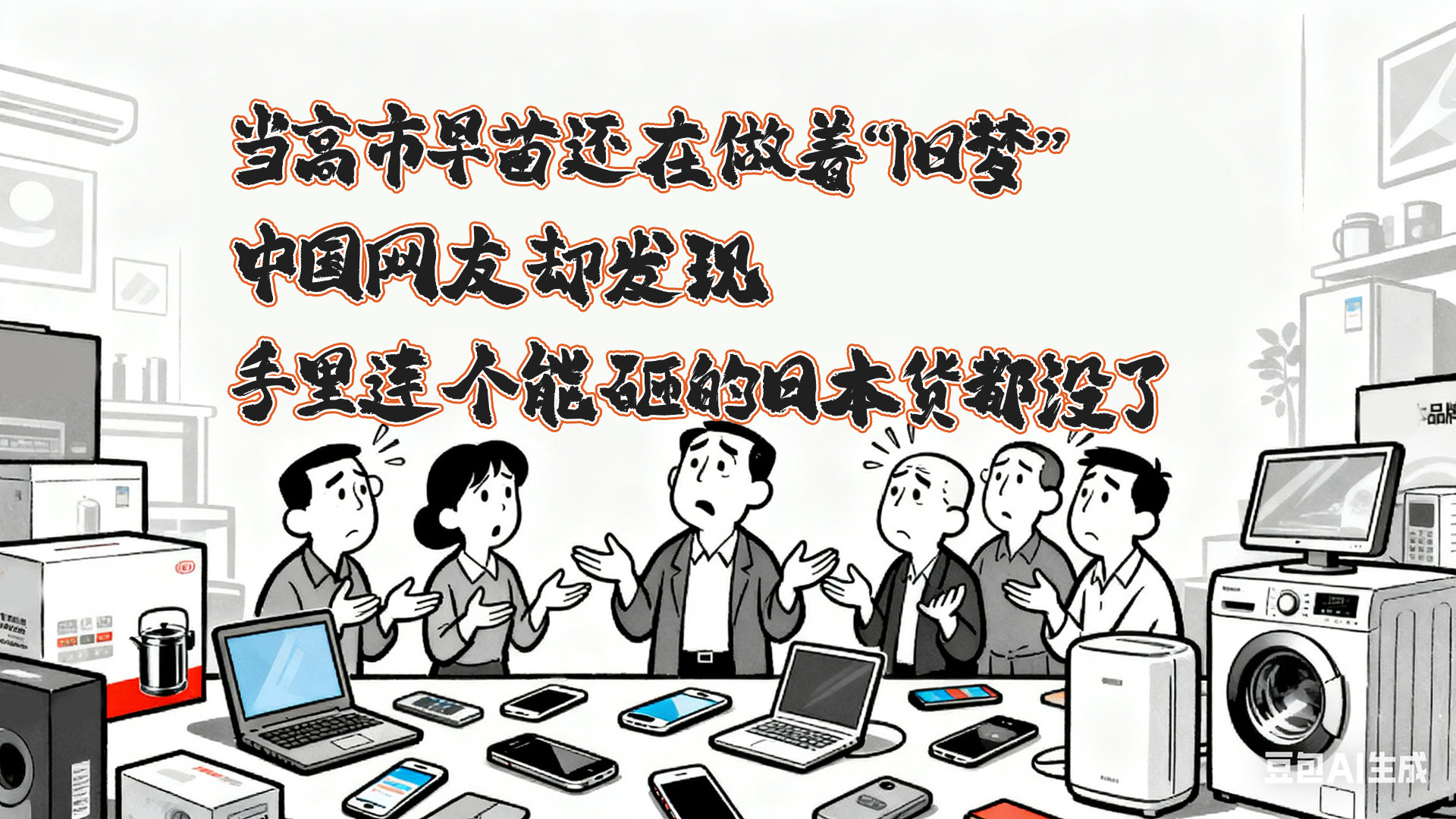 拔剑四顾心茫然：当高市早苗还在做着“旧梦”，中国网友却发现，手里连个能砸的日本货都没了