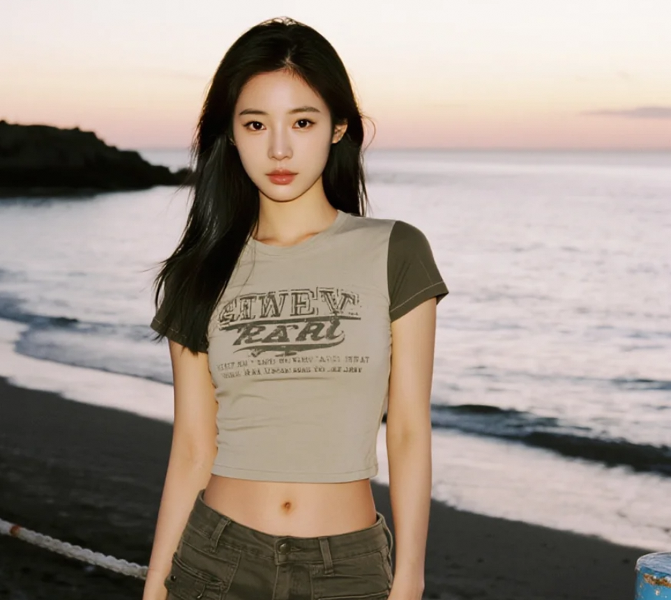 海天之间，她是黄昏中最动人的风景