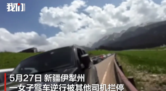 女子驾车逆行被拦停辩称“我们的时间也是时间”，警方：已处罚
5月27日，新疆伊犁