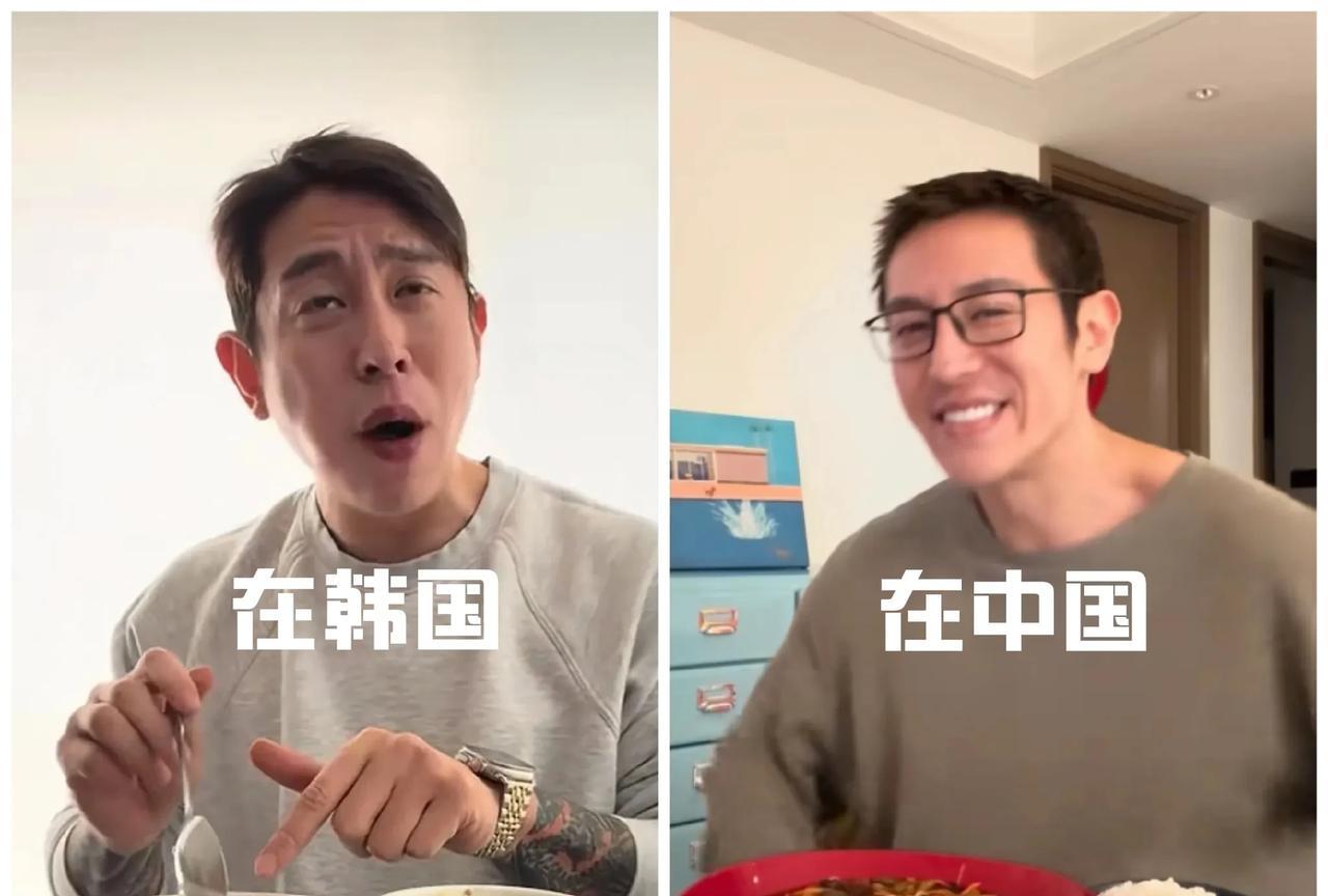 韩国霸道总裁美食博主王辉，到中国后人都变帅了。表情没那么夸张了，面部也没有坑坑洼