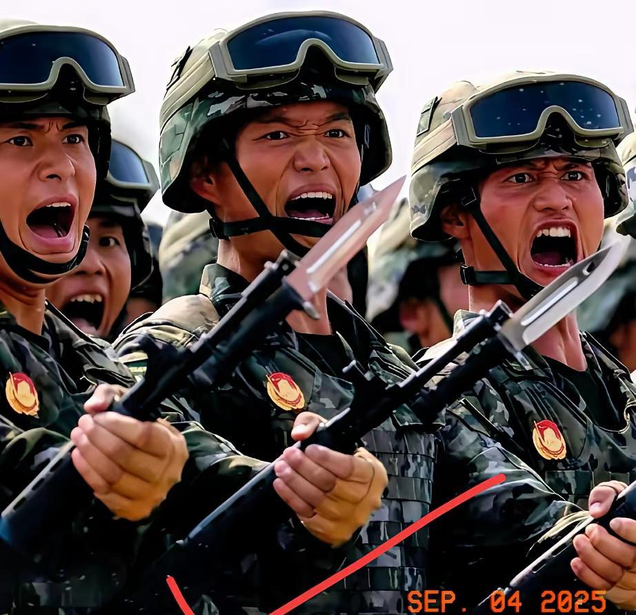 刷到这张#九三大阅兵# 的图片，不得不说镜头会说话！挺拔的脊梁比任何滤镜都戳人，