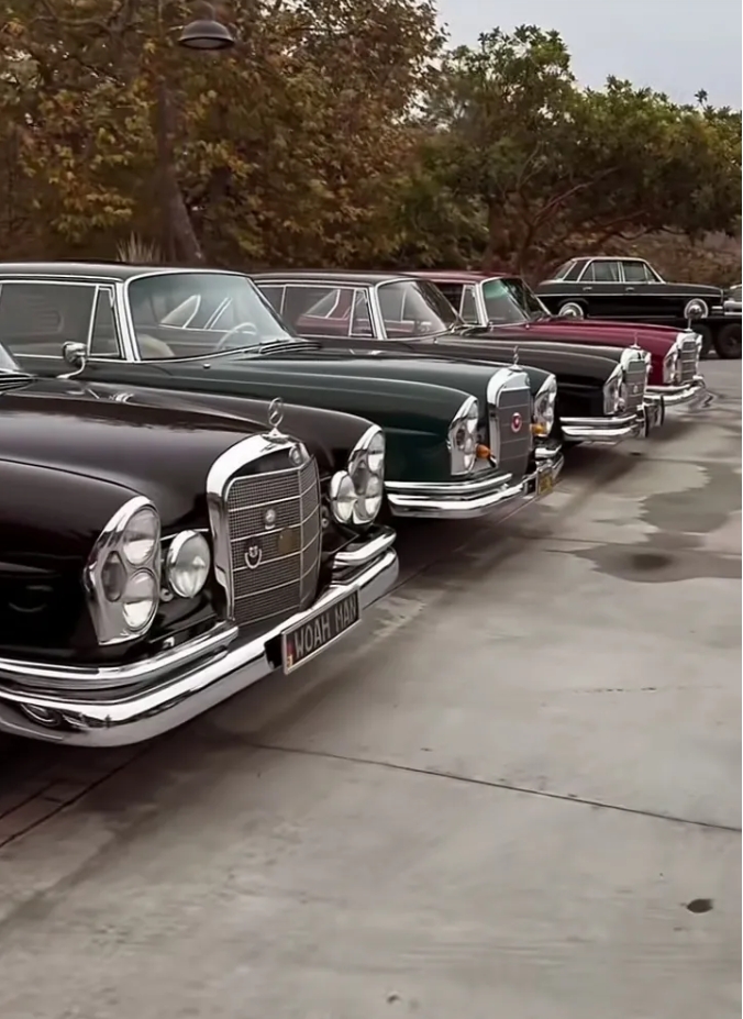 
这里是奔驰汽车的诞生地，德国斯图加特，这里停放着大量七八十年前生产的德国顶级车