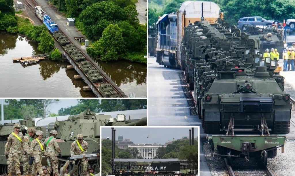 为了给特朗普庆生，美国阅兵式将出现2头骡子？
美国这次6月14日的阅兵式，那可真