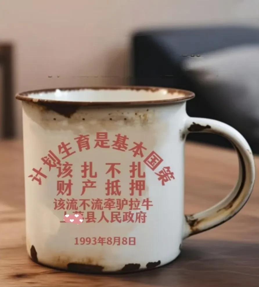 这是当年管计划生育的使用过的茶缸，不知它的主人现在可安好？还有就是有过那段经历的