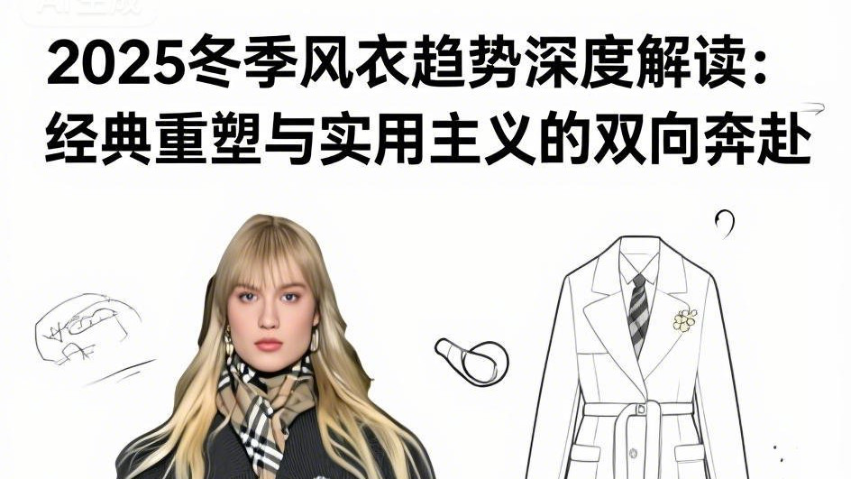 2025冬季风衣趋势深度解读：经典重塑与实用主义的双向奔赴