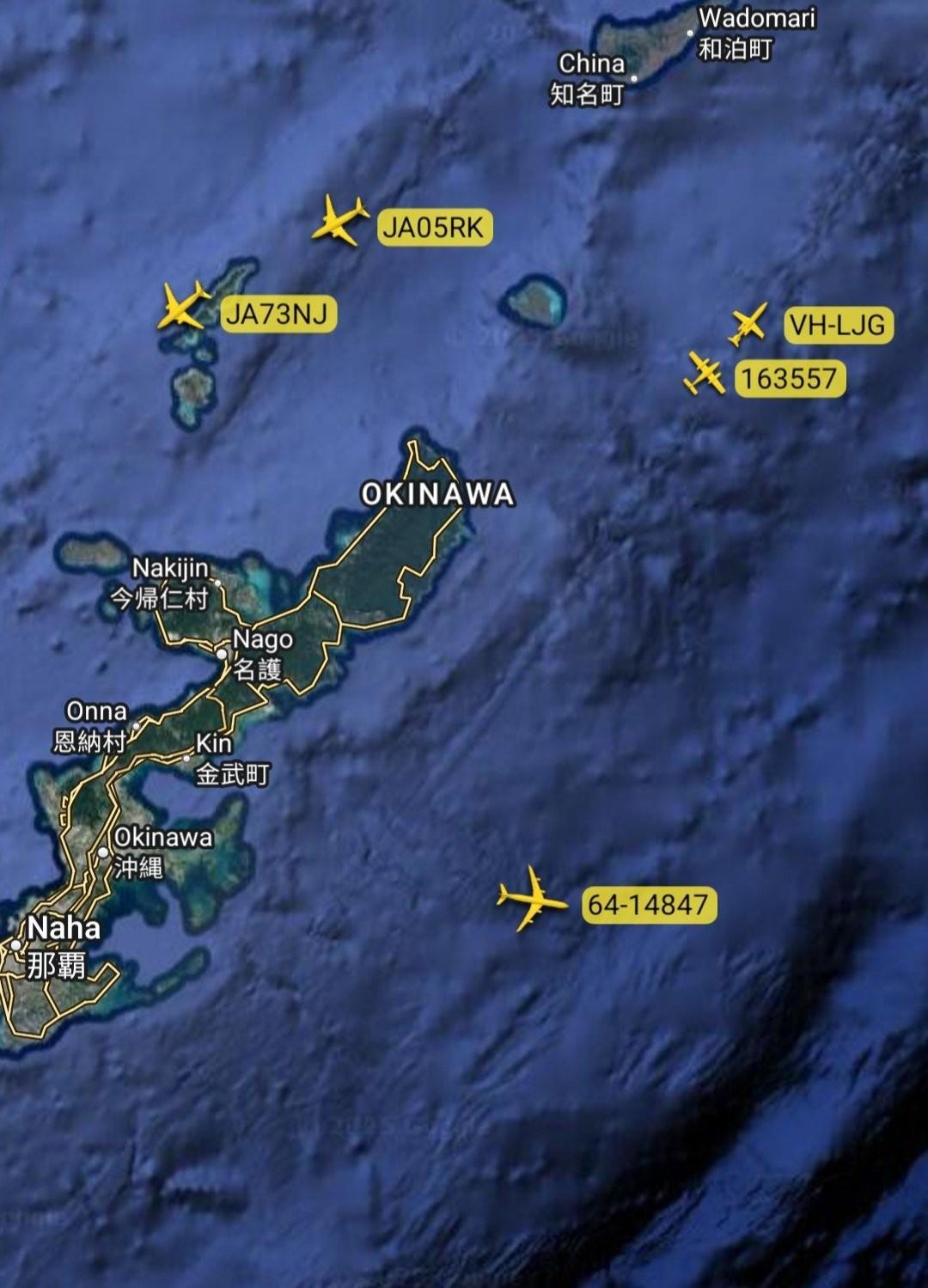 美国先后向第二岛链派出编号为169171的MQ-4C海神无人侦察机、编号为62-
