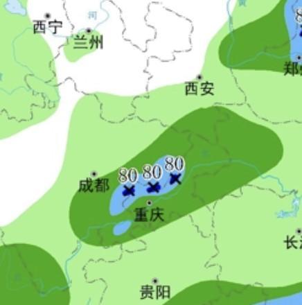 今晚，重庆小雨！8月4日晚上到5日晚上，重庆主城区周边，大雨倾盆！局部暴雨！重庆