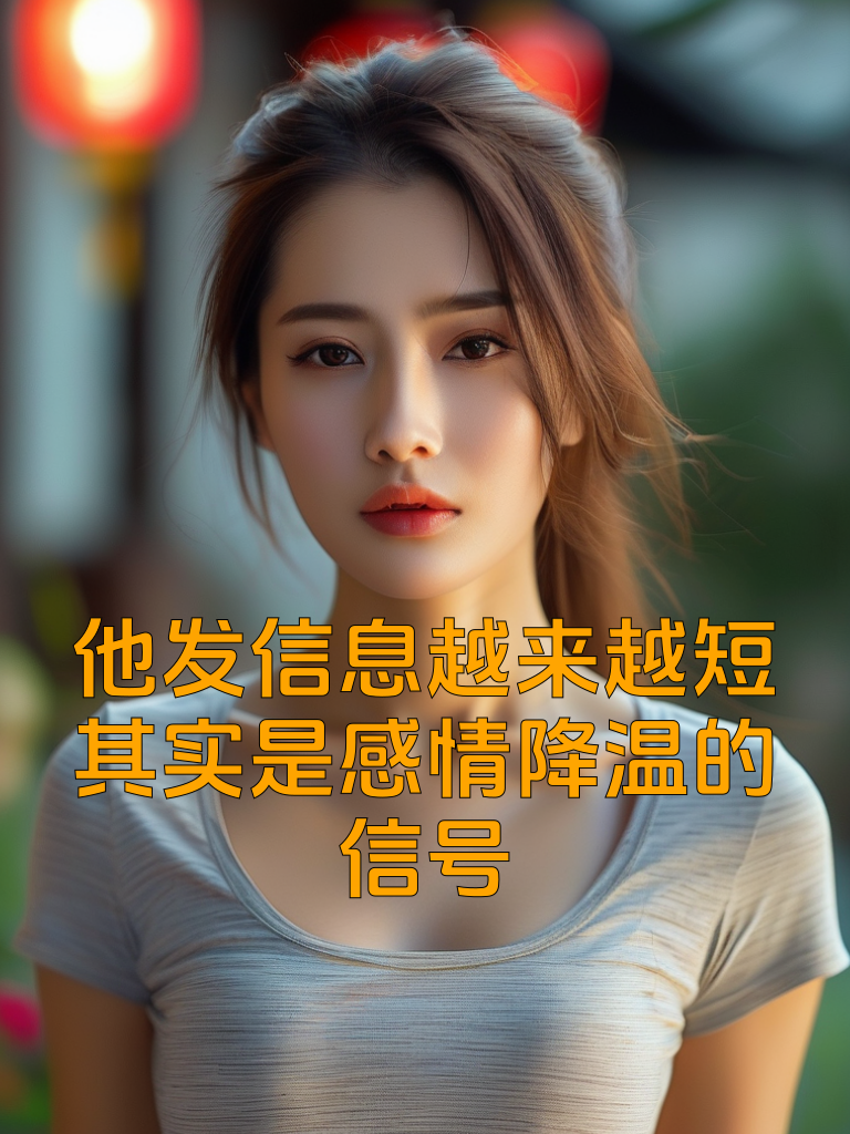 他发信息越来越短，其实是感情降温的信号