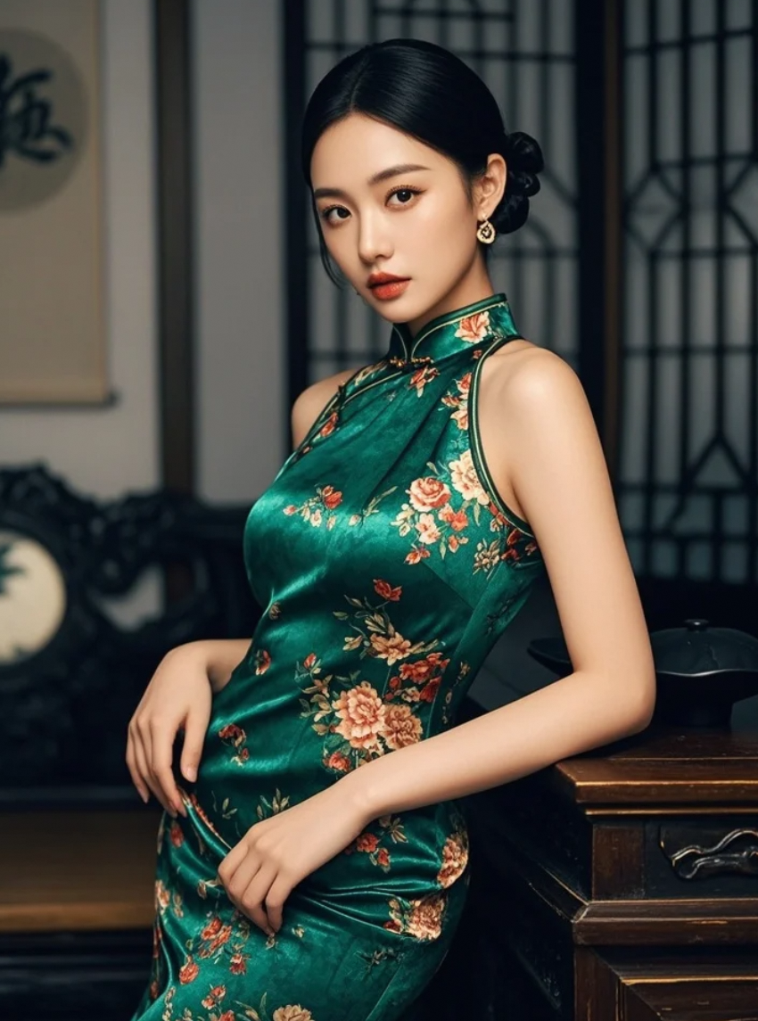 《玫瑰玫瑰》开在领口，一颦一笑皆风情
