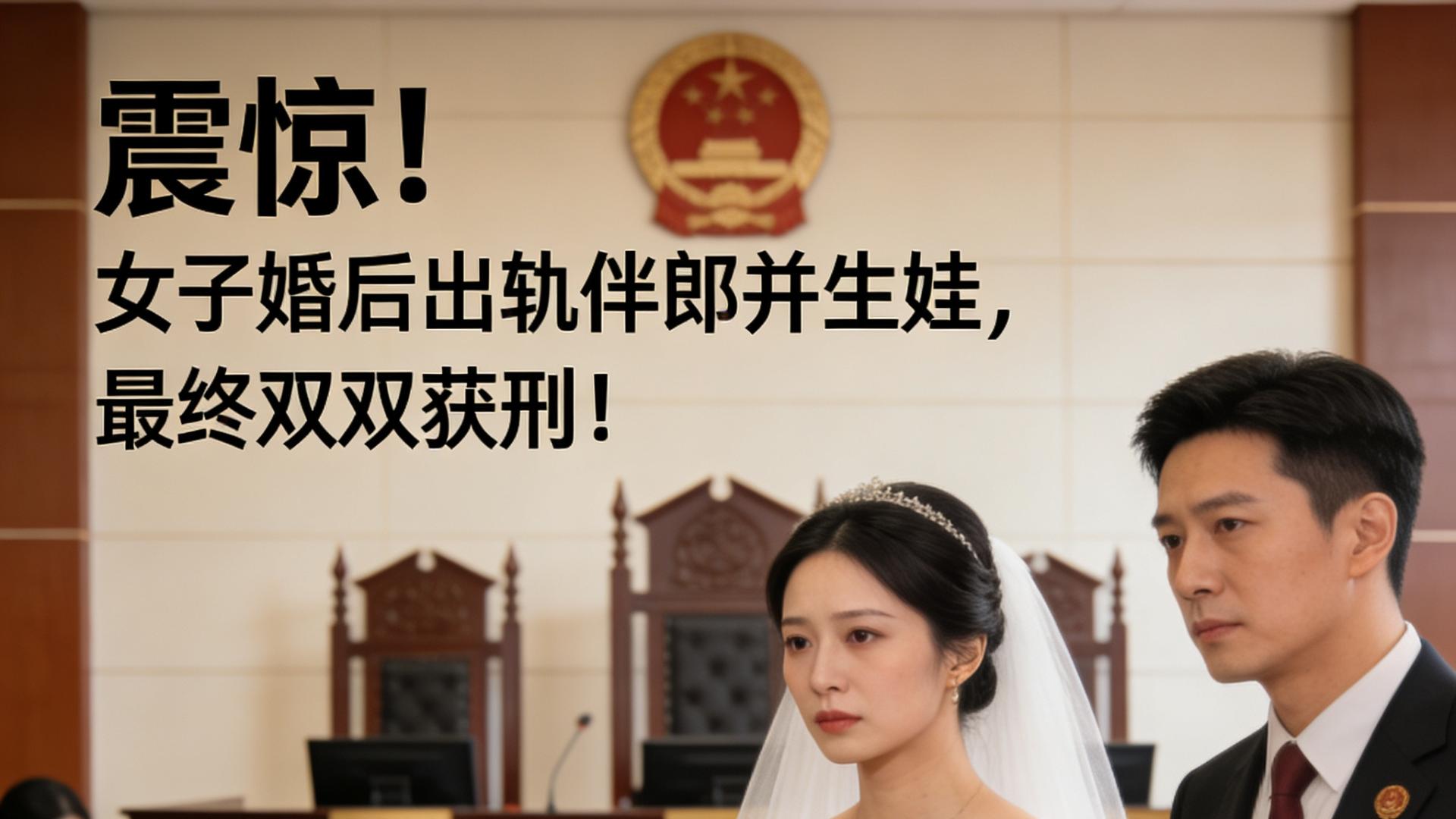 女子婚后出轨伴郎并生娃还公开为孩子办满月宴，全部获刑！