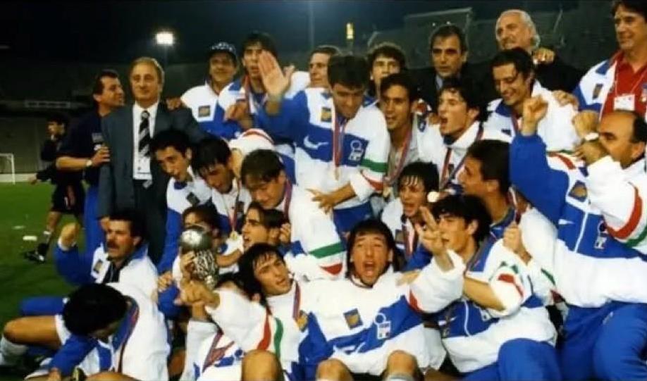 1996年U21欧青赛，意大利阵中满是未来之星 。