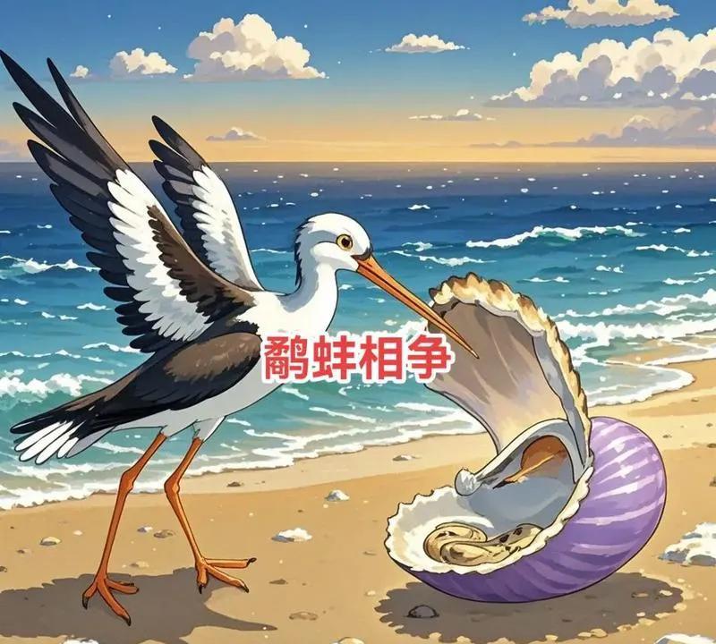 讲给孩子们的故事
“鹬蚌相争”：合作与斗争的智慧
在一个阳光明媚的早晨，海边的沙