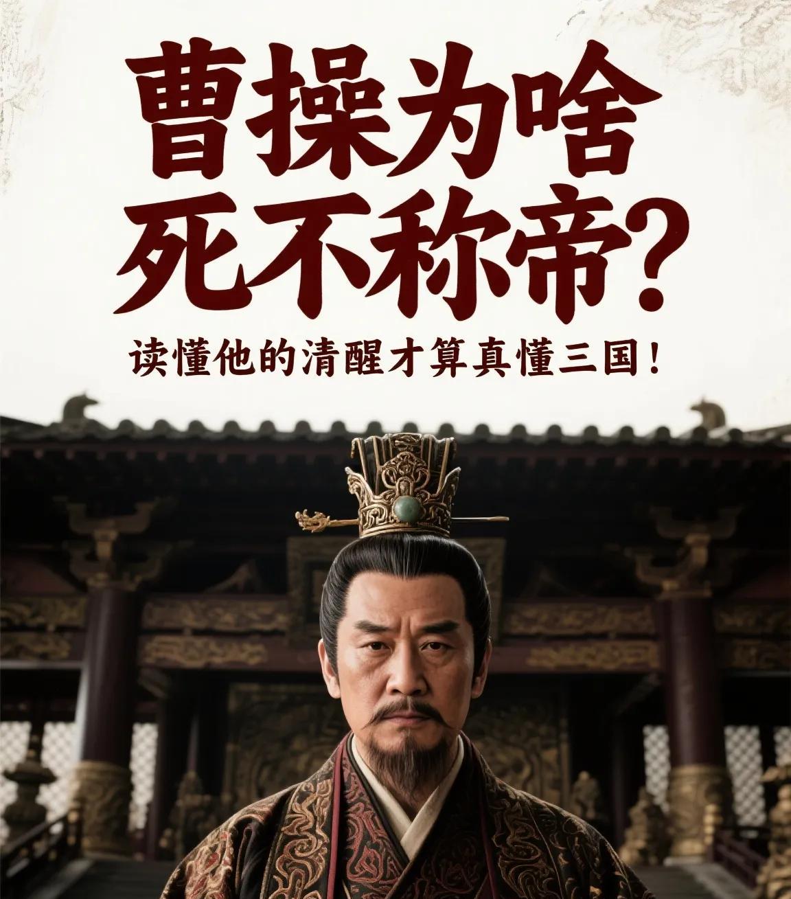 曹操为啥死不称帝？读懂他的清醒才算真懂三国！
公元216年，60岁的曹操戴上九串