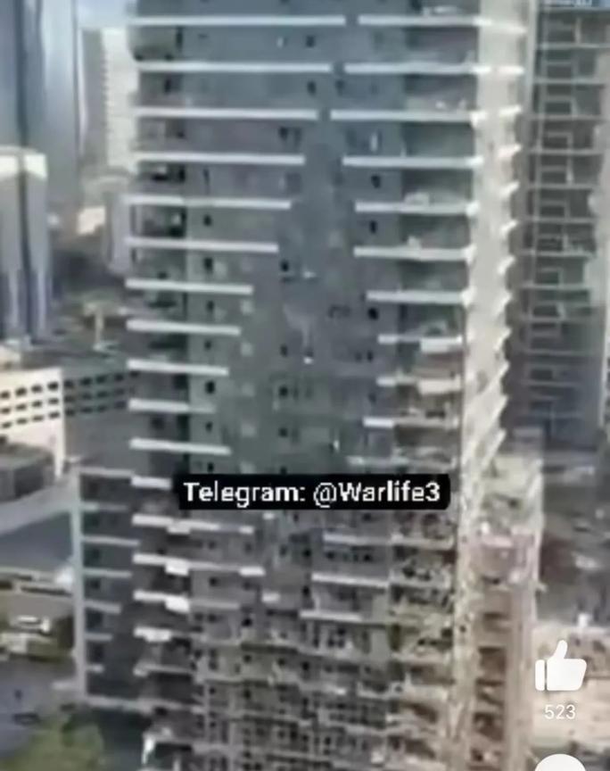 以色列做梦也没想到。自己的经济中心拉马特甘会遭到攻击，这可是经济命脉。
这些大楼