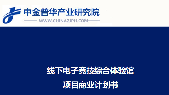 线下电子竞技综合体验馆项目商业计划书