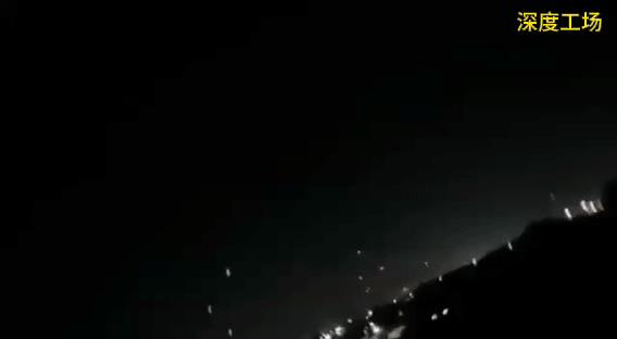 伊朗、也门胡塞都向以色列发射导弹，现场弹如雨下，伊朗中程导弹速度，超过以色列铁穹