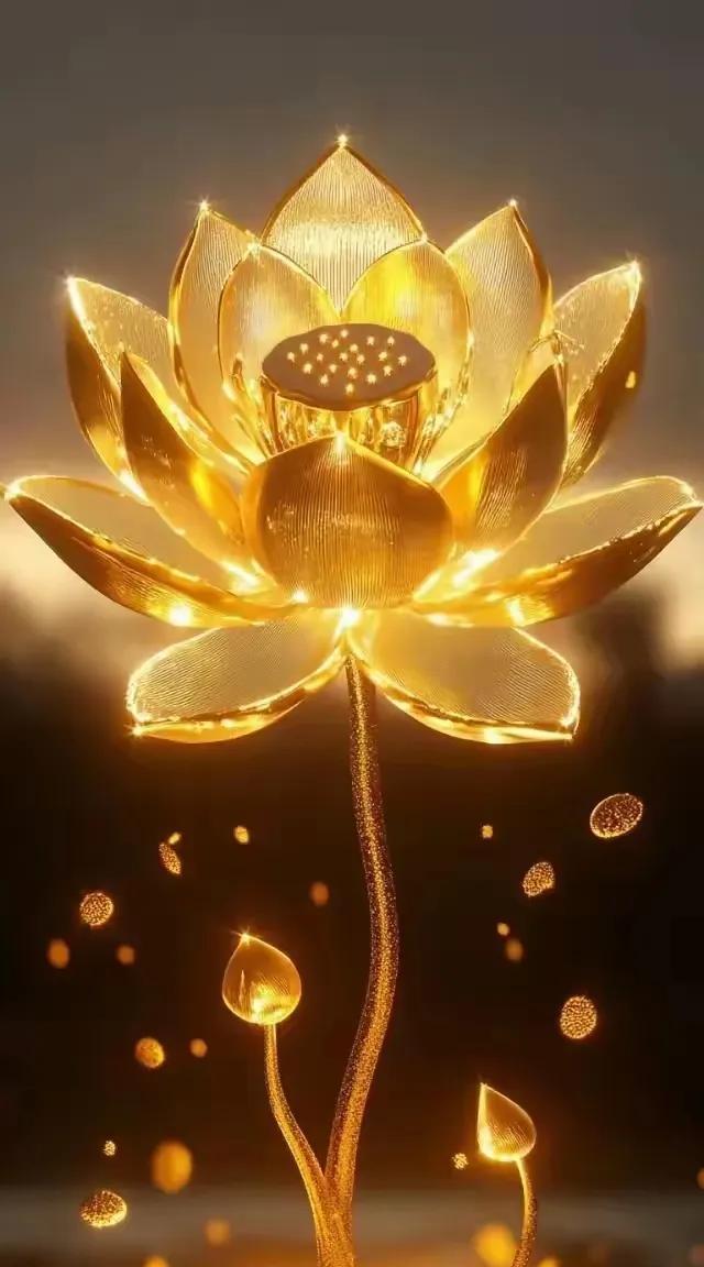 金莲开花，见者好运
财运亨通，八方来财