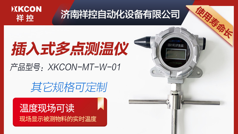 插入式多点测温仪XKCON-MT-W-01可以测精测量具有一定高度或深度的物体内部多个位置的温度数值