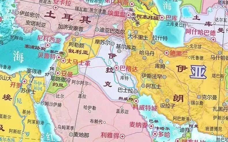 以色列与伊朗全面对比
以色列的控制的土地面积是2.5万㎡，伊朗的土地面积是164