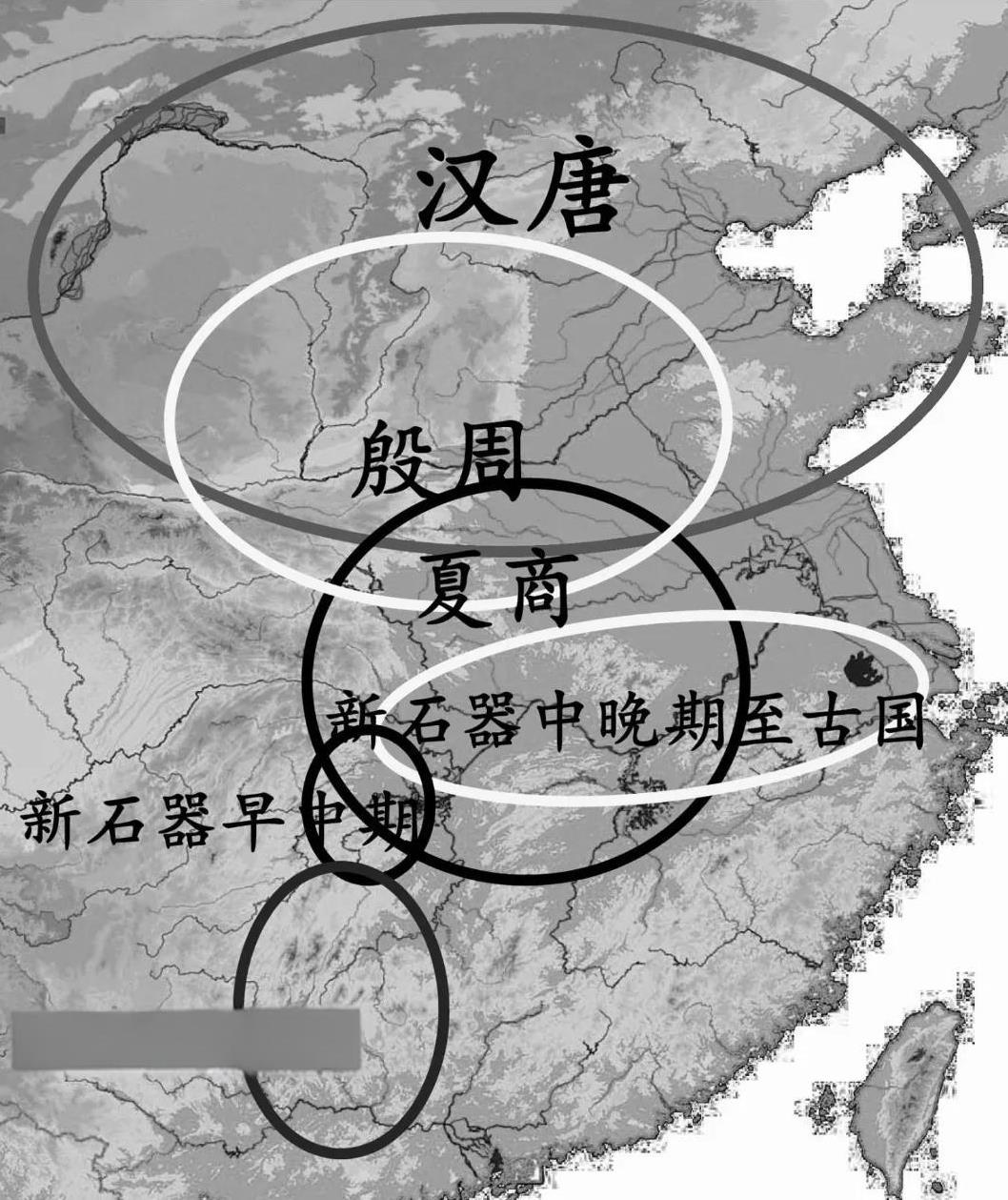 不同历史时代的核心地区。