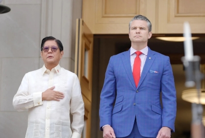 菲律宾再度对美示好，总统小马科斯甫一抵达美国，首站便前往五角大楼，会见美国国防部